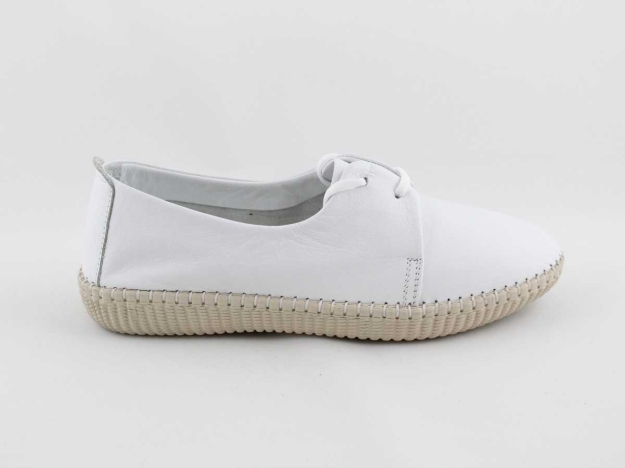 Obrázek z Deska 6052 Dámské polobotky bílé 