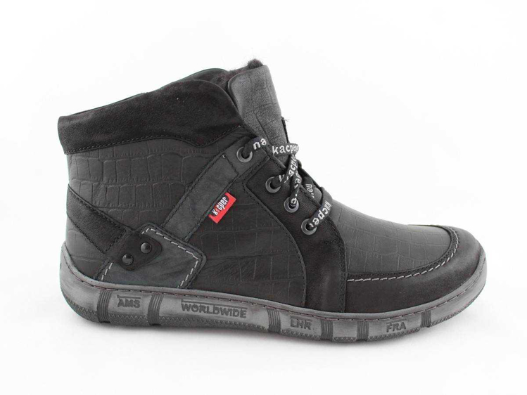 Obrázek z Kacper 3-6801 Pánské kotníkové boty černé 