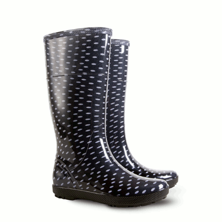 Obrázek Dámské holínky DEMAR HAWAI LADY PRINT 0076 V bílý puntík