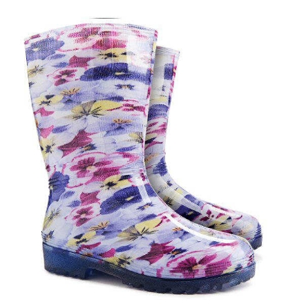 Obrázek Demar Dámské holínky Rainny Print 0054 D fialka