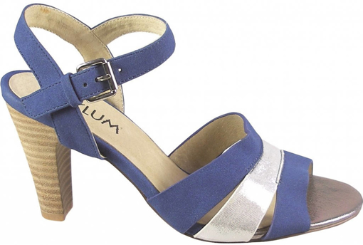Obrázek z Asylum AU-212-37-23 Dámské sandály na podpatku modré 