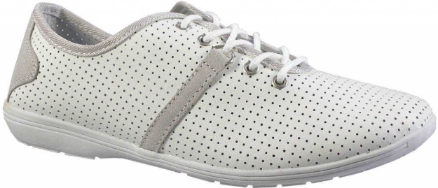 Obrázek z Asylum AW-225-13-02 Dámské vycházkové polobotky bílé 