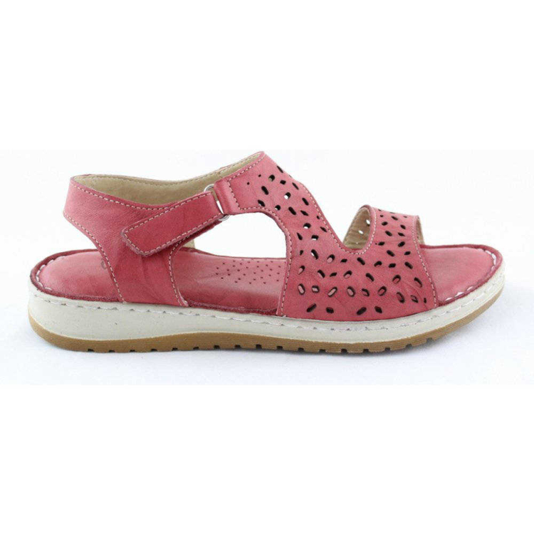 Obrázek z Wild 016805B.01 Bordeaux Dámské celokožené sandály 