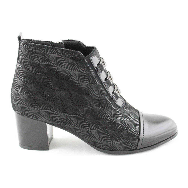 Obrázek z Deska 36389 Dámské kotníkové boty černé 