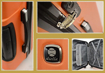 Obrázek z Cestovní kufr Dielle L 90-70-74 oranžová 93 L 