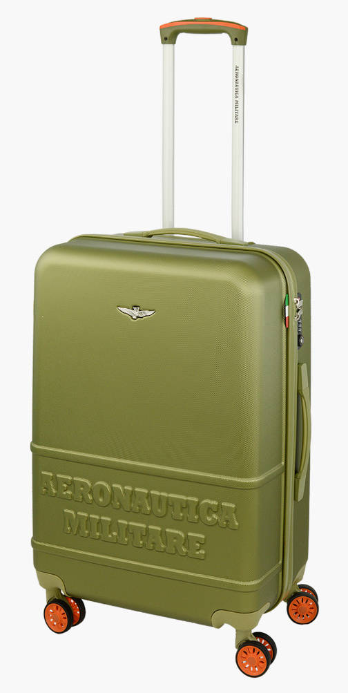 Cestovní kufr Aeronautica Militare Force M AM-220-60-33 zelená 63 L