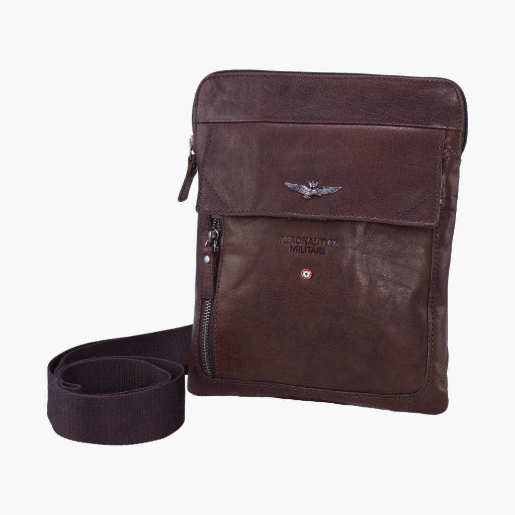 Taška cross Aeronautica Militare Vintage AM 301 25 hnědá