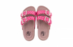 Obrázek z BF BA-525-11-15 Dětské pantofle růžové se srdíčky 