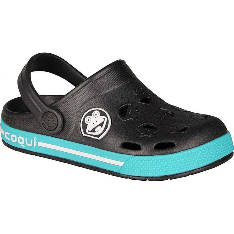 Obrázek z Coqui FROGGY 8801 Dětské sandály Antracit/Turquoise 