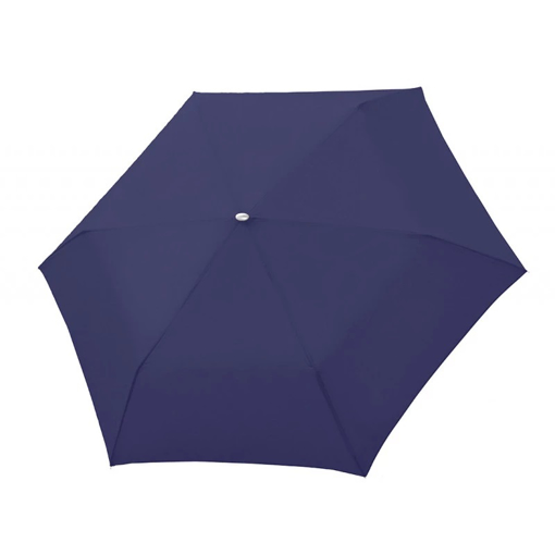 Obrázek z Doppler Mini Slim Carbonsteel Dámský plochý skládací deštník modrý 