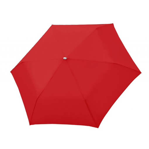 Obrázek z Doppler Mini Slim Carbonsteel Dámský plochý skládací deštník červený 