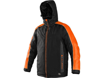 Obrázek CXS BRIGHTON Pánská bunda zimní - černo/oranžová