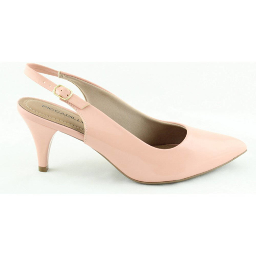 Obrázek z Piccadilly 745045-156 Dámské sandály na podpatku růžové 