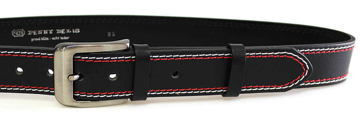 Obrázek PENNY BELTS 02NKS-2-B-CV Pánský kožený opasek černý