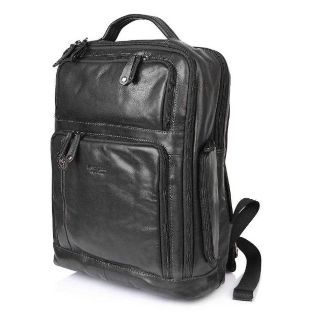 Obrázek z Batoh kožený BHPC Explore BH-385-01 černá 18 L 