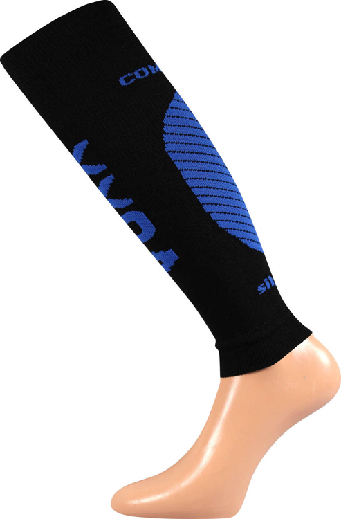 Obrázek z VOXX Návleky na lýtko kompresní PROTECT s ionty stříbra ČERNÉ 