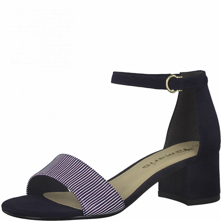 Obrázek z Tamaris 1-28201-26 890 Dámské sandály na podpatku modré 