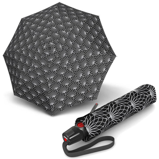 Obrázek z Knirps T.200 Medium Duomatic Renature Black Dámský plně automatický deštník 
