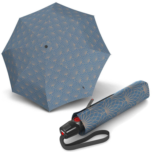 Obrázek z Knirps T.200 Medium Duomatic Renature Blue Dámský plně automatický deštník 