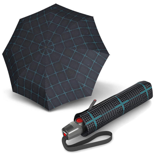 Obrázek z Knirps T.200 Medium Duomatic Sherlock Aqua Pánský plně automatický deštník 