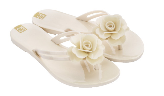 Obrázek z Zaxy Flower Power Thong 18121-90820 Dámské žabky bílé 