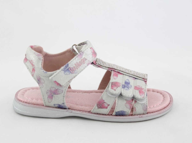 Obrázek z Be Mega 8030513 Dětské sandály stříbrné 