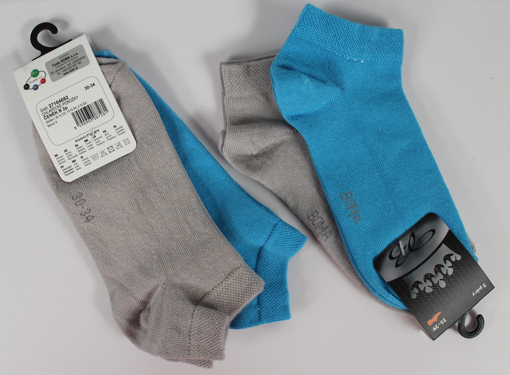 Obrázek z BOMA ponožky ČENĚK B 2pár mix / šedá + modrá 10 pack 