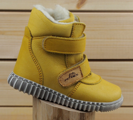 Obrázek z Pegres 1706 Bosé Dětské zimní boty žluté 