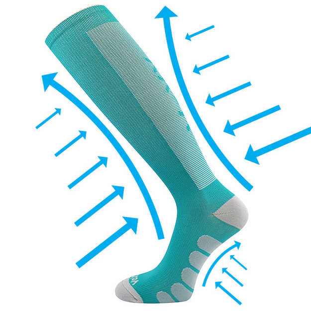 VOXX kompresní podkolenky Formig podkolenky tmavě tyrkysová 1 pár