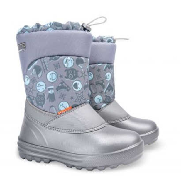 Obrázek z Demar ALEX 1201 C Dětské sněhule stříbrné 