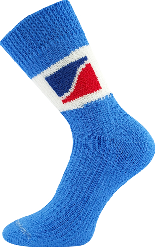 Obrázek z BOMA ponožky Spací ponožky modrá se znakem 1 pár 