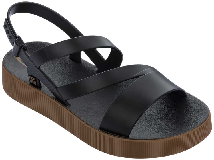 Obrázek z Zaxy Urban Sandal Plat AD 18281-91101 Dámské sandály černo / hnědé 