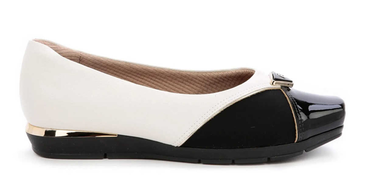 Obrázek z Piccadilly 147172-3 Dámské baleríny bílo / černé 