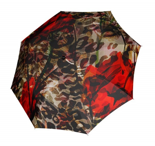 Obrázek z Doppler Magic Fiber Wild Poppy Dámský plně automatický deštník 
