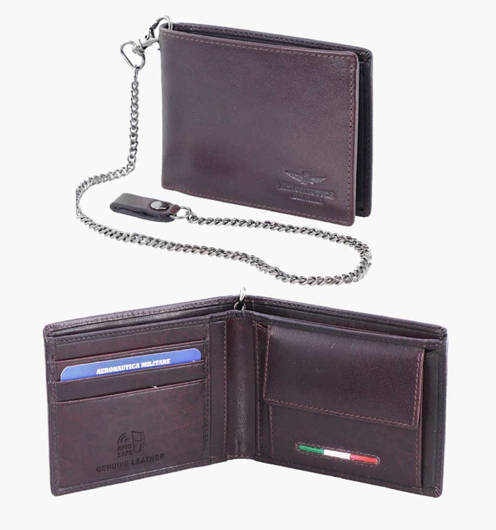 Obrázek z Peněženka Aeronautica Militare Target AM-172-25 hnědá 