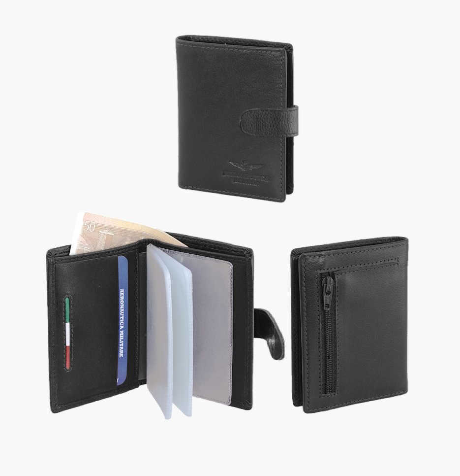 Peněženka Aeronautica Militare Target foil AM 175 01 černá