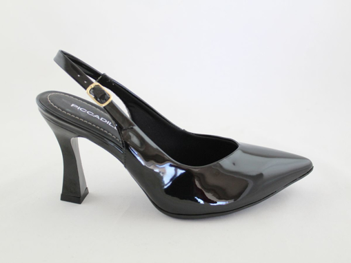 Obrázek z Piccadilly 749034-7 Dámské sandály na podpatku černé 