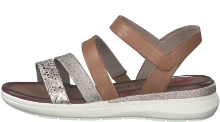 Obrázek Jana 8-28206-28 305 Dámské sandály na klínku hnědé