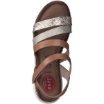 Obrázek z Jana 8-28206-28 305 Dámské sandály na klínku hnědé 