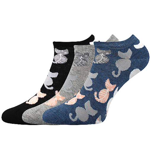Obrázek z BOMA ponožky Piki 54 kočky 3 pár 