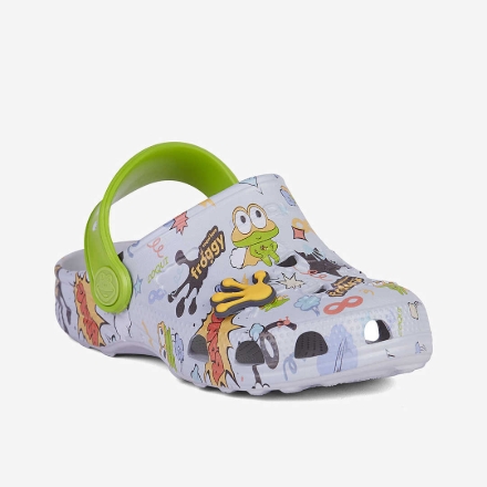 Obrázek Coqui LITTLE FROG 8701 Dětské sandály Khaki grey/Party green Hero + Amulet