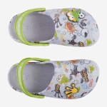Obrázek z Coqui LITTLE FROG 8701 Dětské sandály Khaki grey/Party green Hero + Amulet 