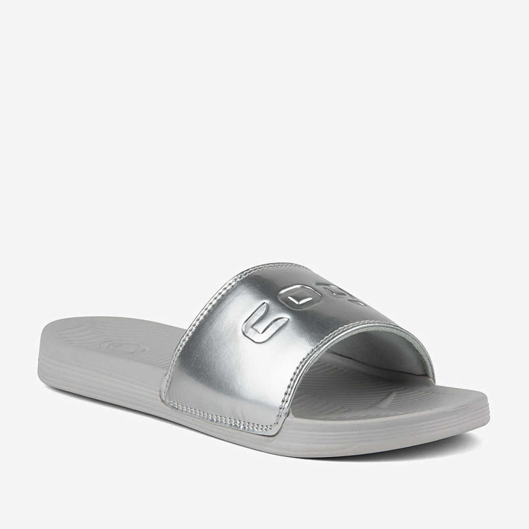 Obrázek z Coqui SANA 6343 Dámské pantofle Khaki grey/Silver 