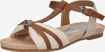 Obrázek z Tom Tailor 3292206 Dámské sandály beige / silver 