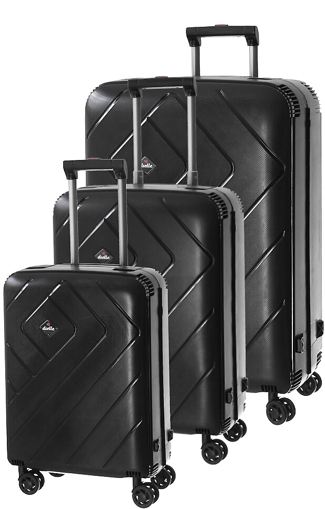 Obrázek z Cestovní kufry set 3ks Dielle S,M,L PPL8-01 černá 172 L 