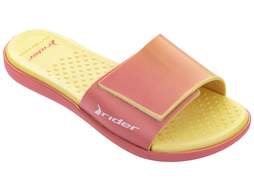 Obrázek z Rider Pool III Slide 83170-20874 Dámské pantofle růžovo / žluté 