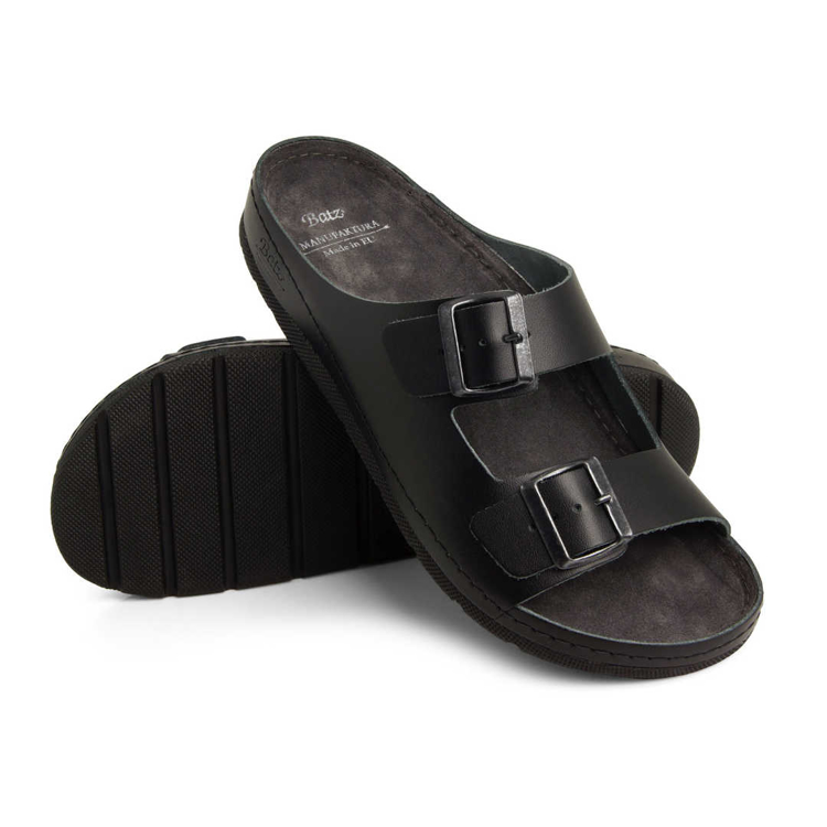 Obrázek z Batz Zeno Black Pánské zdravotní pantofle 