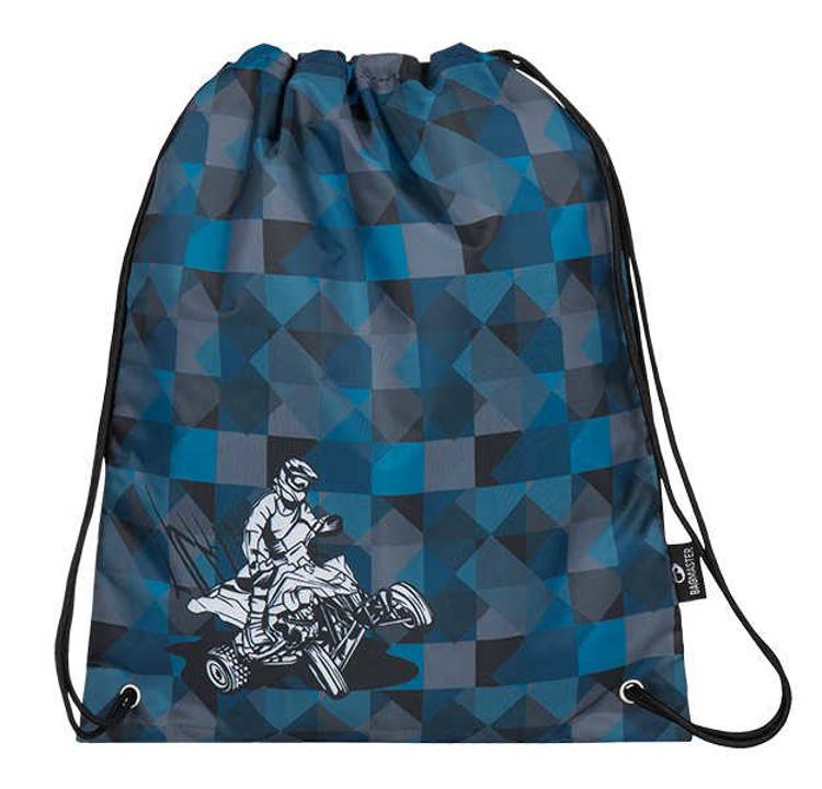 Obrázek z Bagmaster SÁČEK GALAXY 7 F školní na přezůvky / tělocvik - čtyřkolka Modrá 1.2 l 
