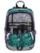 Obrázek z Bagmaster ALFA 9 B školní batoh - tyrkysové ornamenty zelená 23 l 
