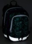Obrázek z Bagmaster ALFA 9 B školní batoh - tyrkysové ornamenty zelená 23 l 